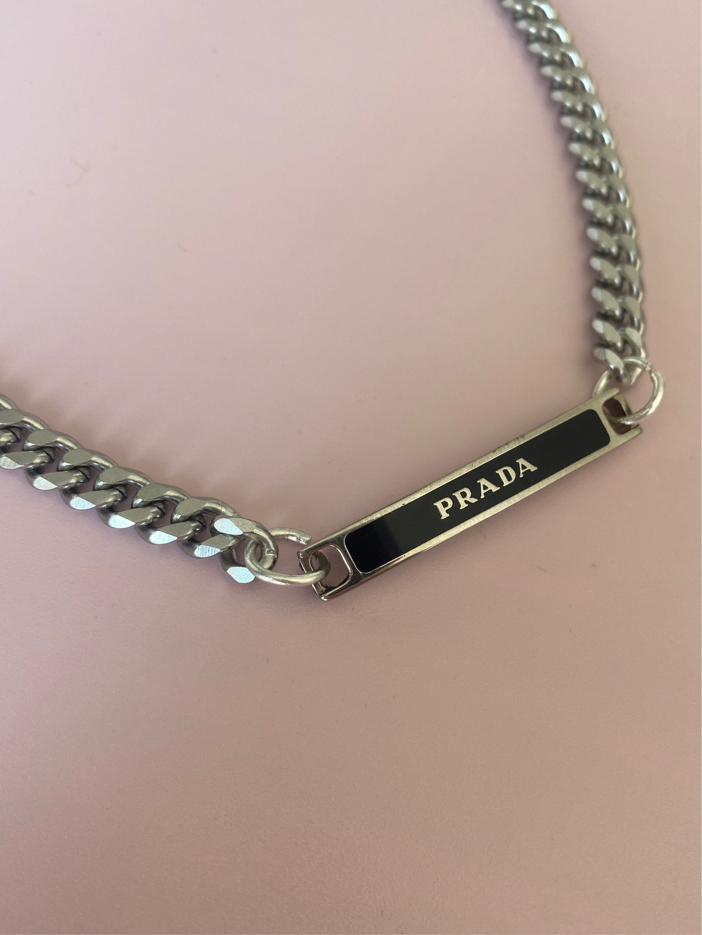 Authentic PRADA pendant reworked necklace