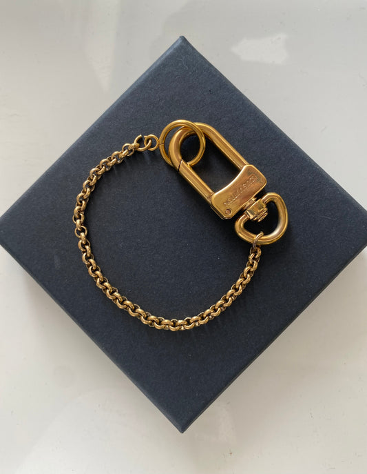 Authentic Vintage LOUIS VUITTON Gold Bracelet reworked