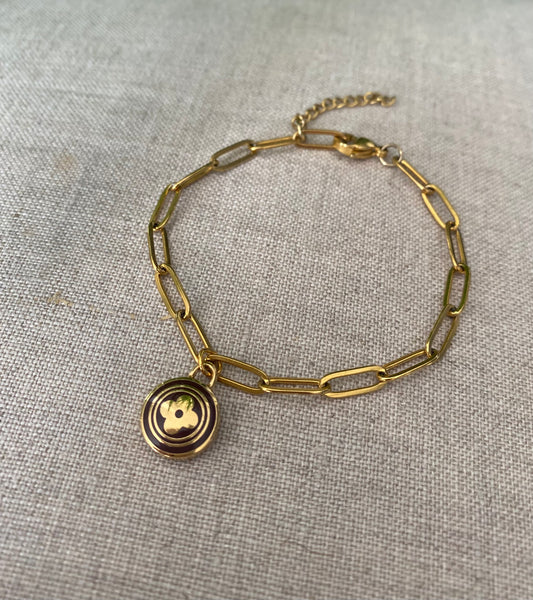 Authentic LOUIS VUITTON charm reworked bracelet
