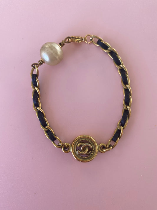 Authentic vintage Chanel reworked bracelet