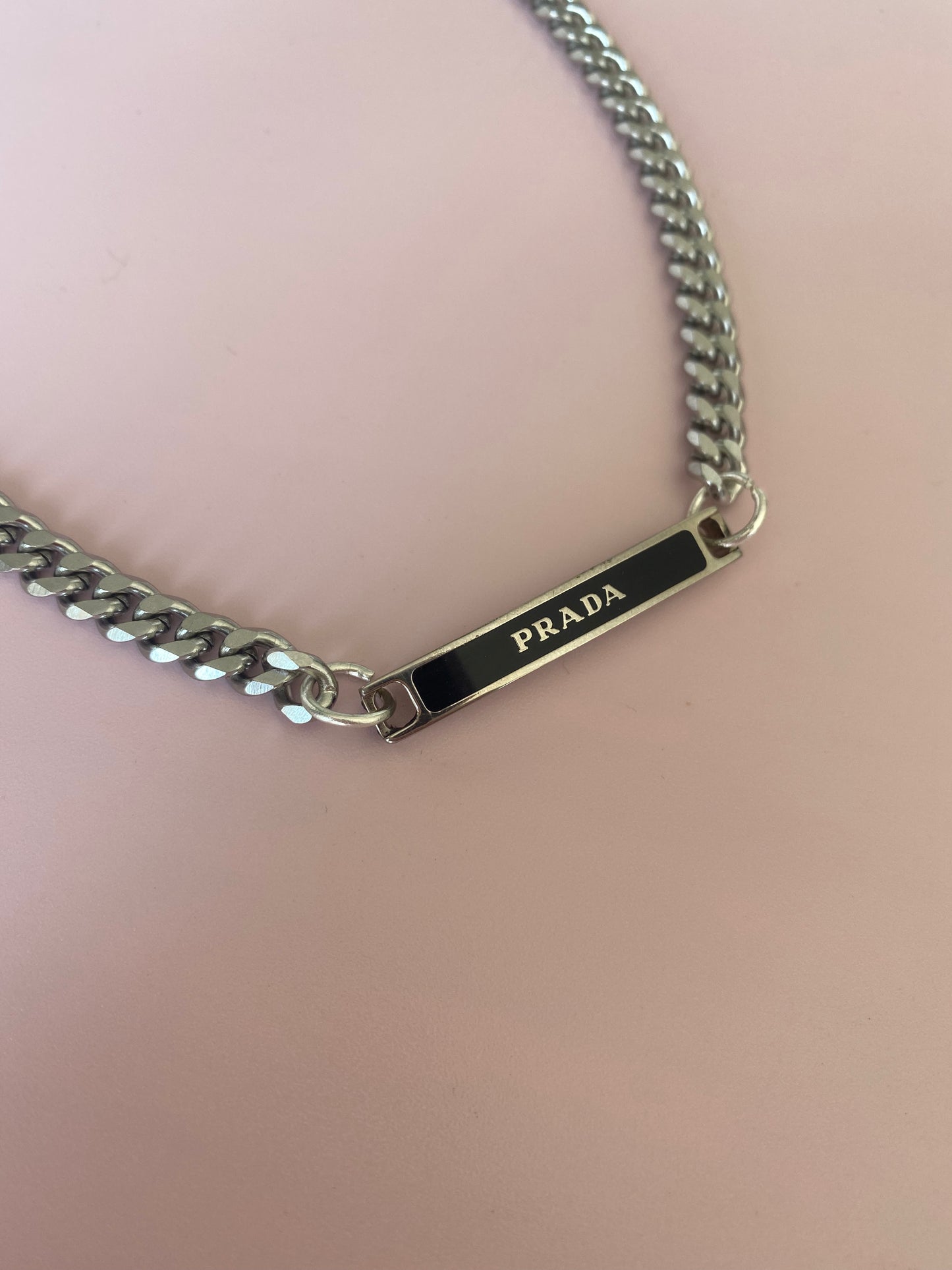 Authentic PRADA pendant reworked necklace
