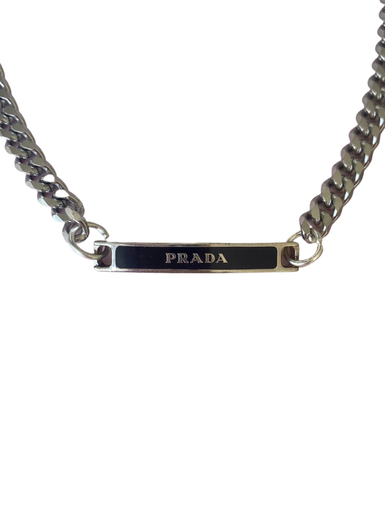 Authentic PRADA pendant reworked necklace