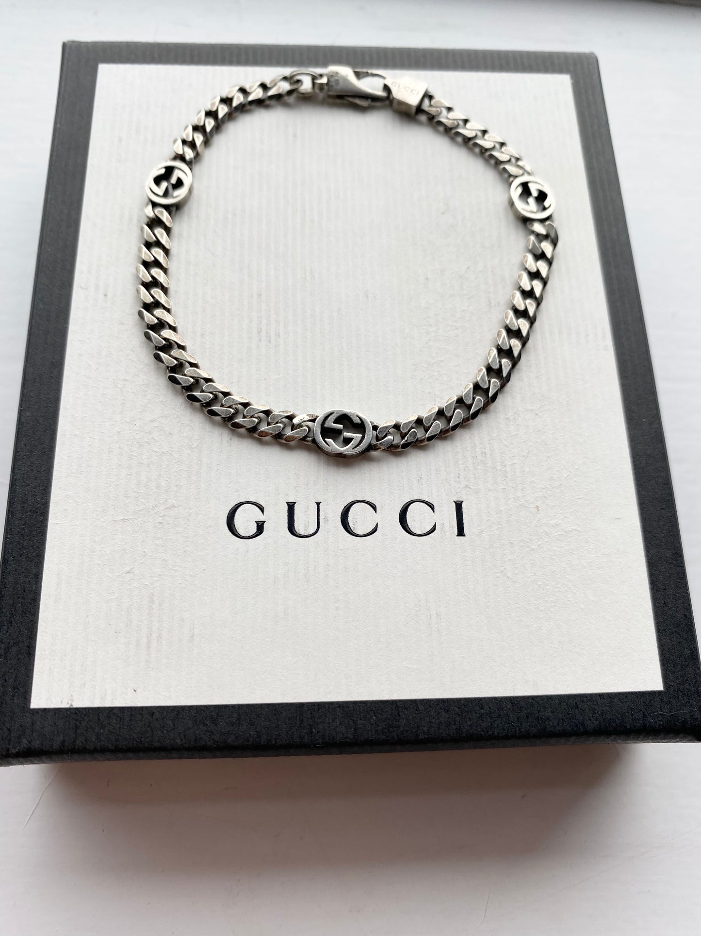 Authentic GUCCI sterling silver Bracelet
