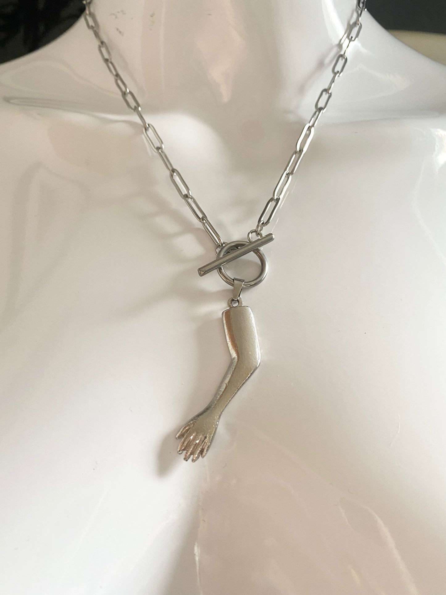 Authentic preloved vintage recycled repurposed reworked unique designer necklace jewellery anti-tarnish Christian DIOR silver non tarnish
