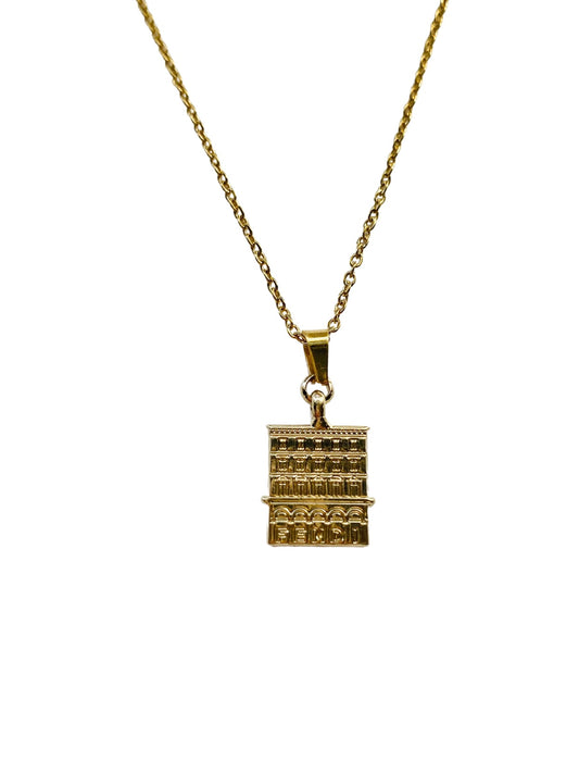 Fendi recycled repurposed reworked necklace jewellery non tarnish anti tarnish chain gold