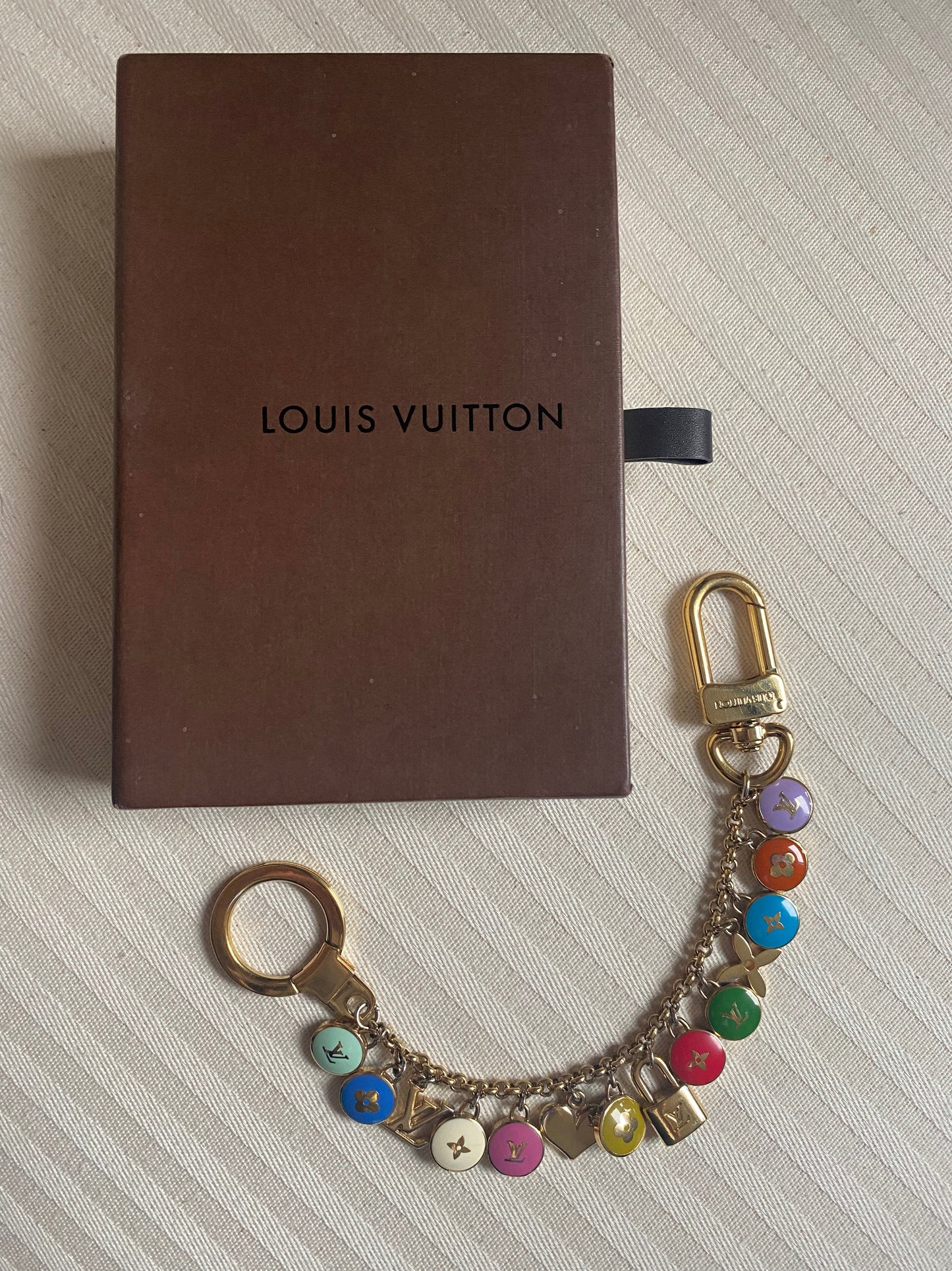Authentic LOUIS VUITTON vintage LV pendant reworked necklace