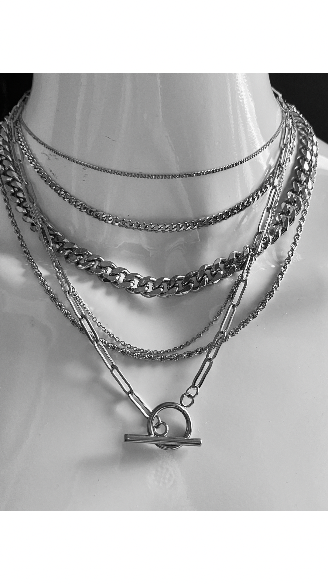 DAKOTA silver anti-tarnish chain necklace