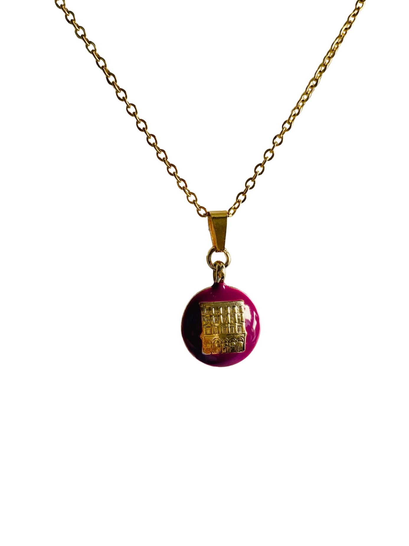Fendi recycled repurposed reworked necklace jewellery non tarnish anti tarnish chain gold