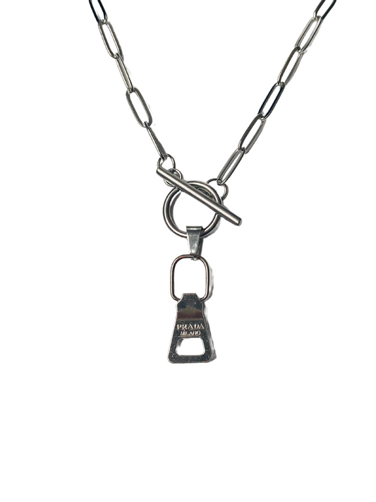 Authentic PRADA pendant reworked necklace