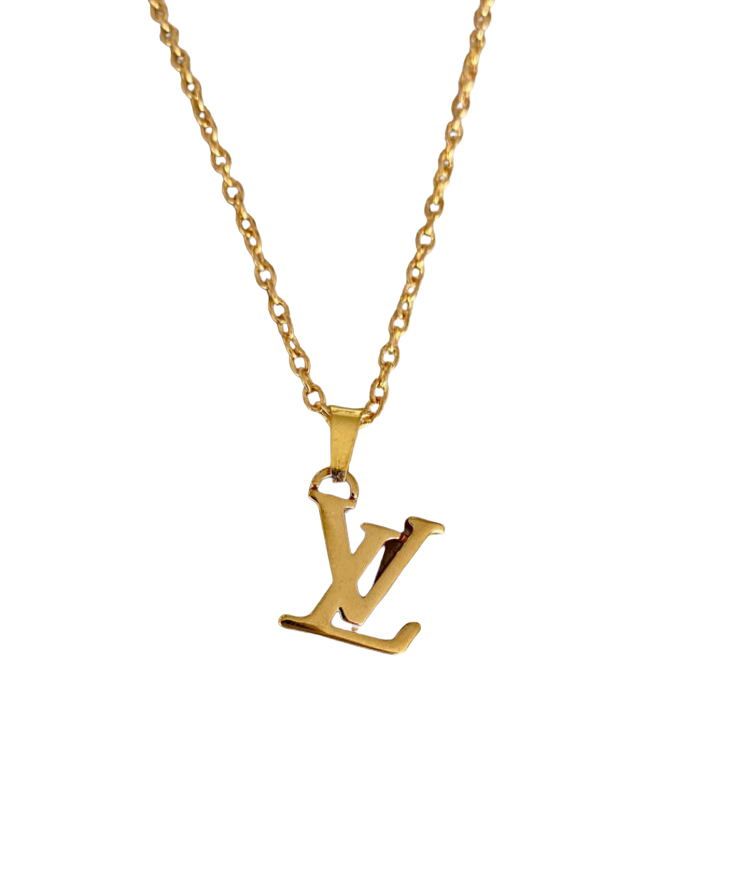 Repurposed Louis Vuitton Pendant Necklace - Authentic Rework