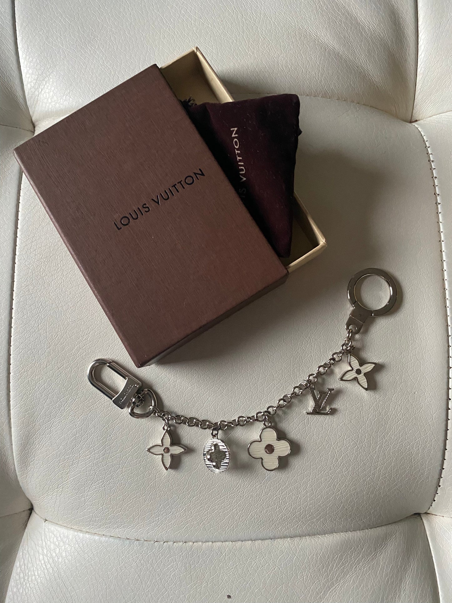 Authentic Louis Vuitton vintage silver pendant reworked necklace