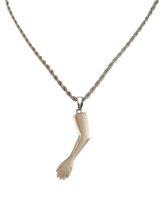 Authentic preloved vintage recycled repurposed reworked unique designer necklace jewellery anti-tarnish Christian DIOR silver non tarnish