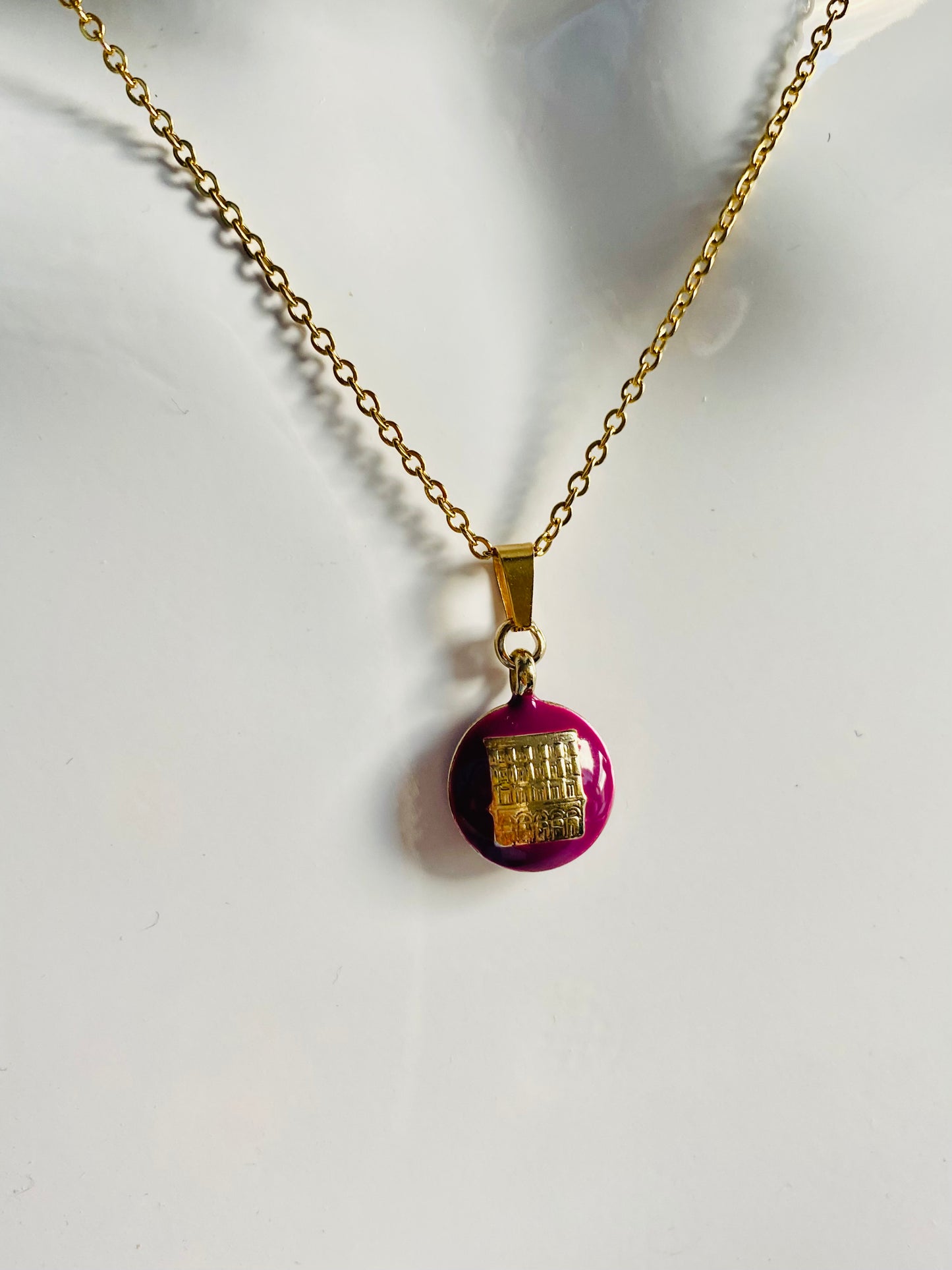 Fendi recycled repurposed reworked necklace jewellery non tarnish anti tarnish chain gold