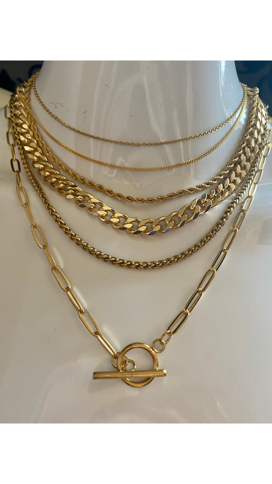 DEEBO gold anti-tarnish chain necklace