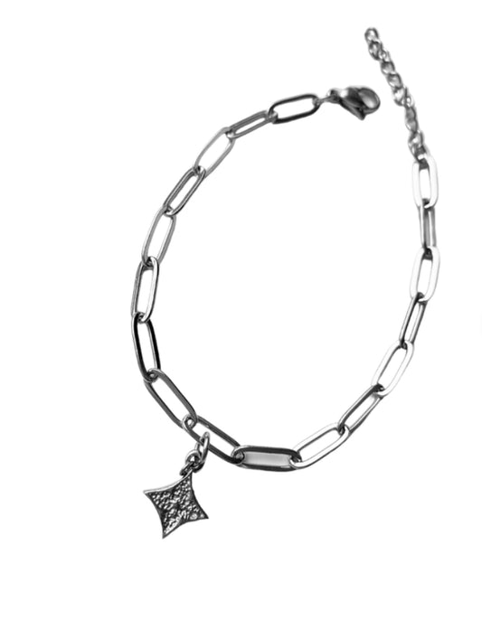 Authentic LOUIS VUITTON vintage gold flower pendant reworked bracelet