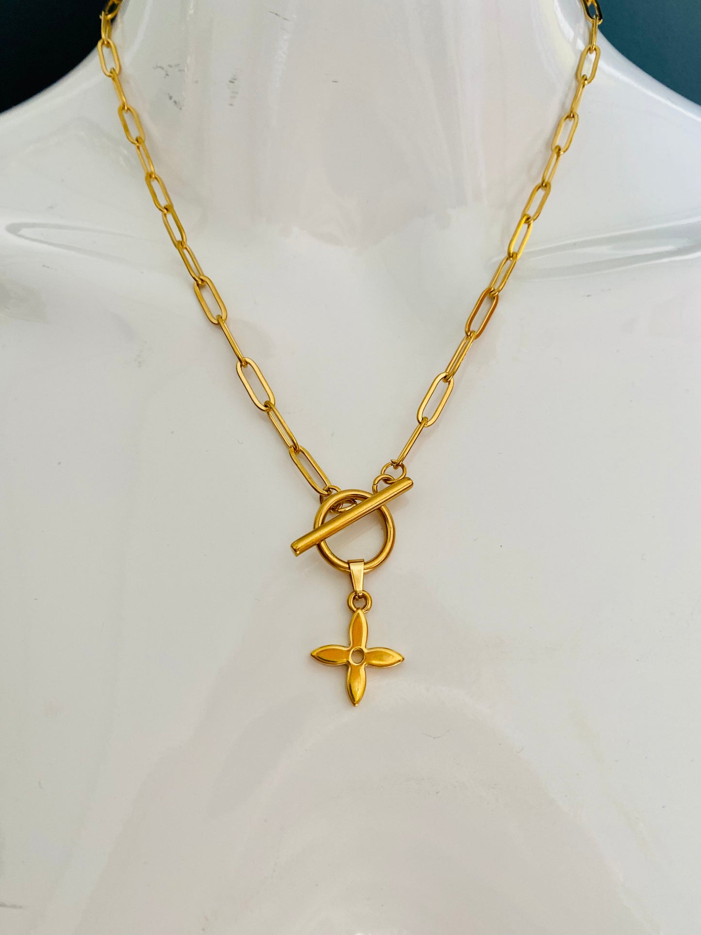 Authentic LOUIS VUITTON Pastilles vintage pendant reworked necklace