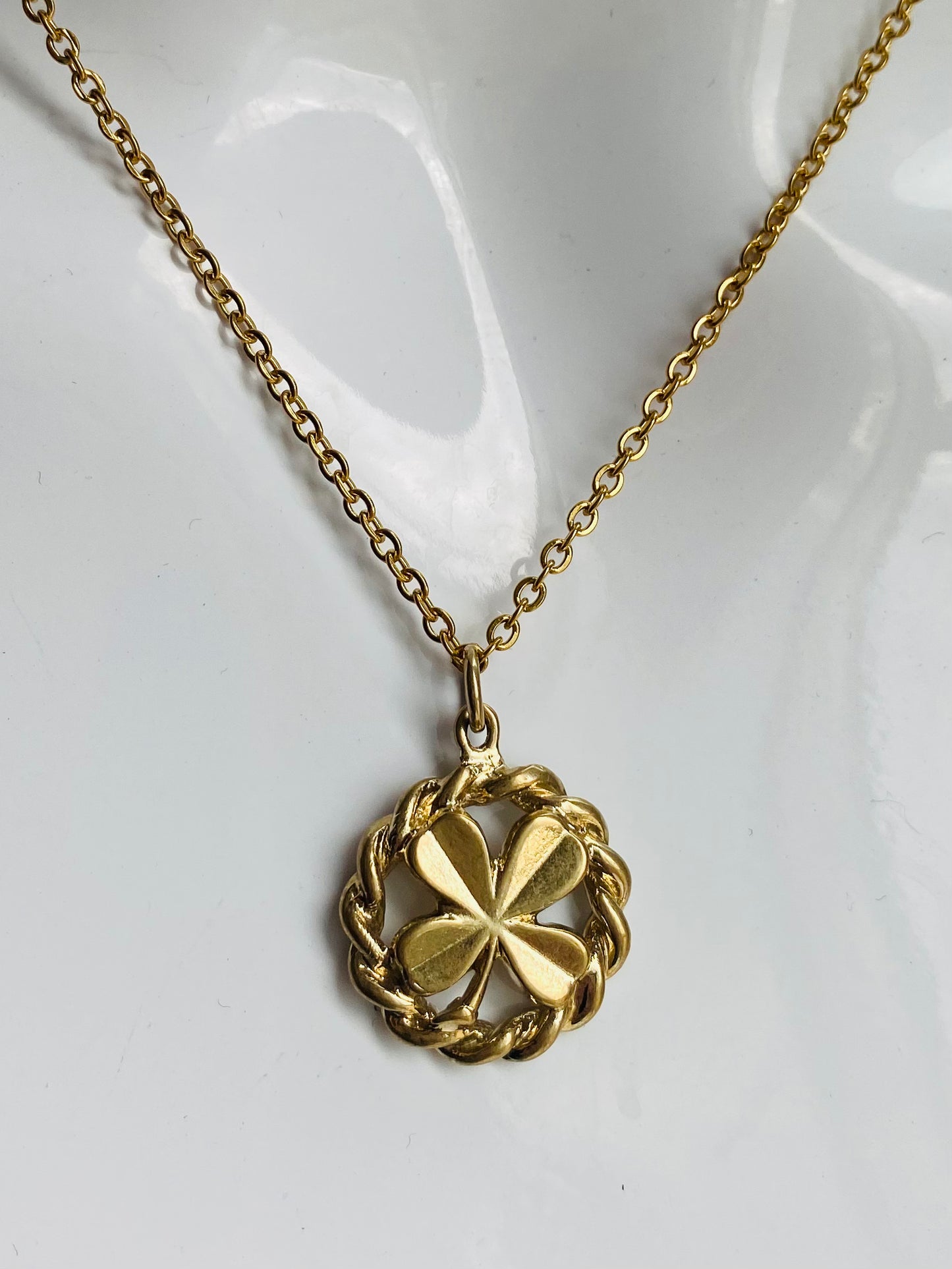 Authentic CHANEL pendant reworked necklace