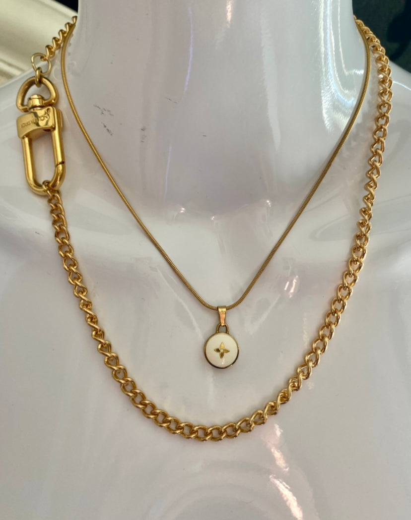 TY extendable gold anti-tarnish chain necklace