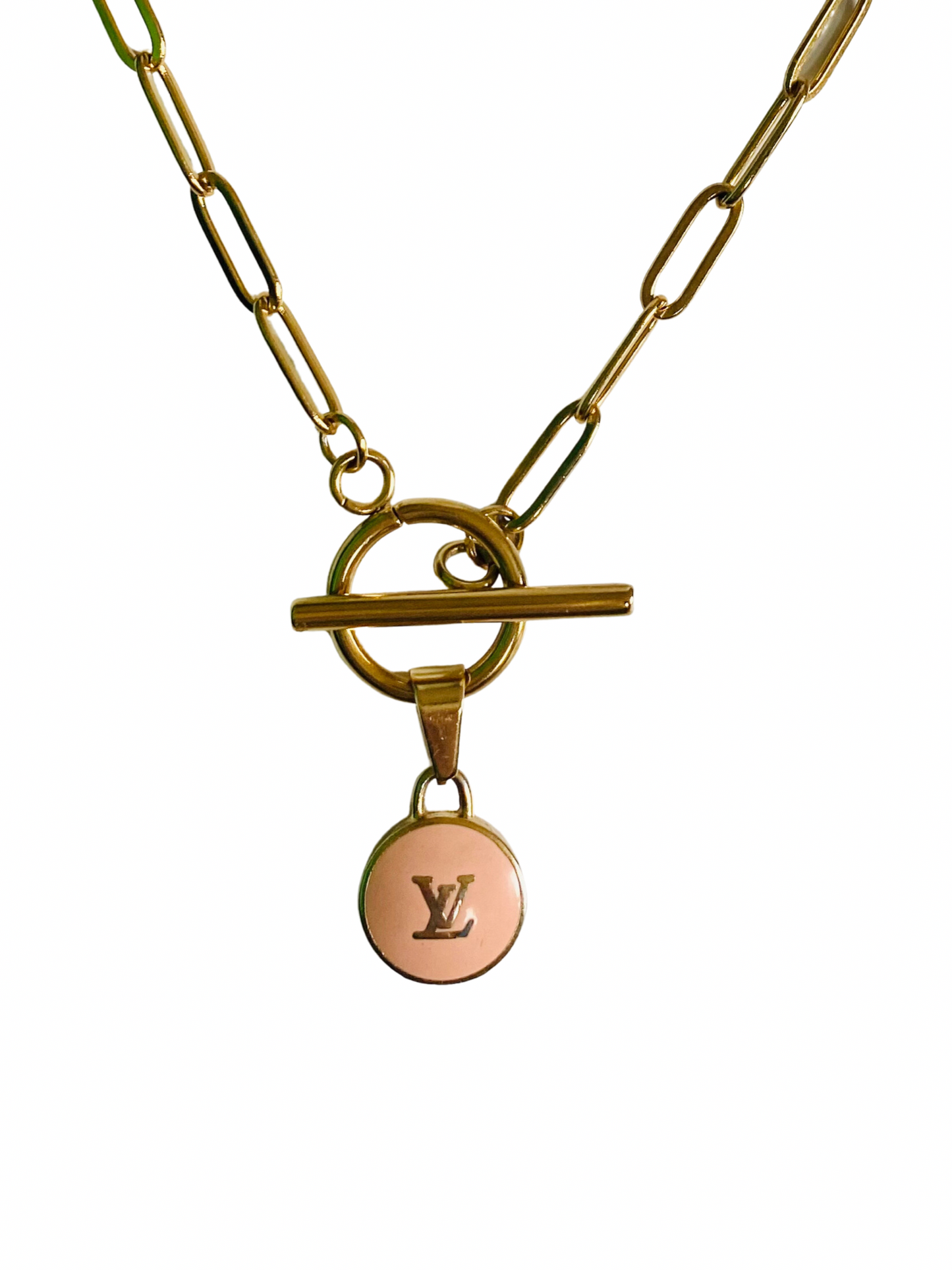 Authentic LOUIS VUITTON Pastilles pendant reworked necklace – NECK