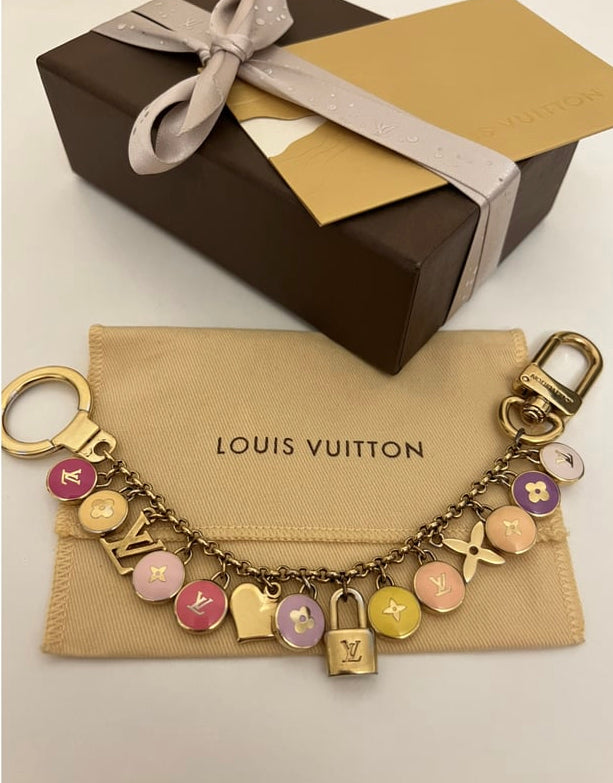 Authentic LOUIS VUITTON Pink Pastilles pendant reworked necklace