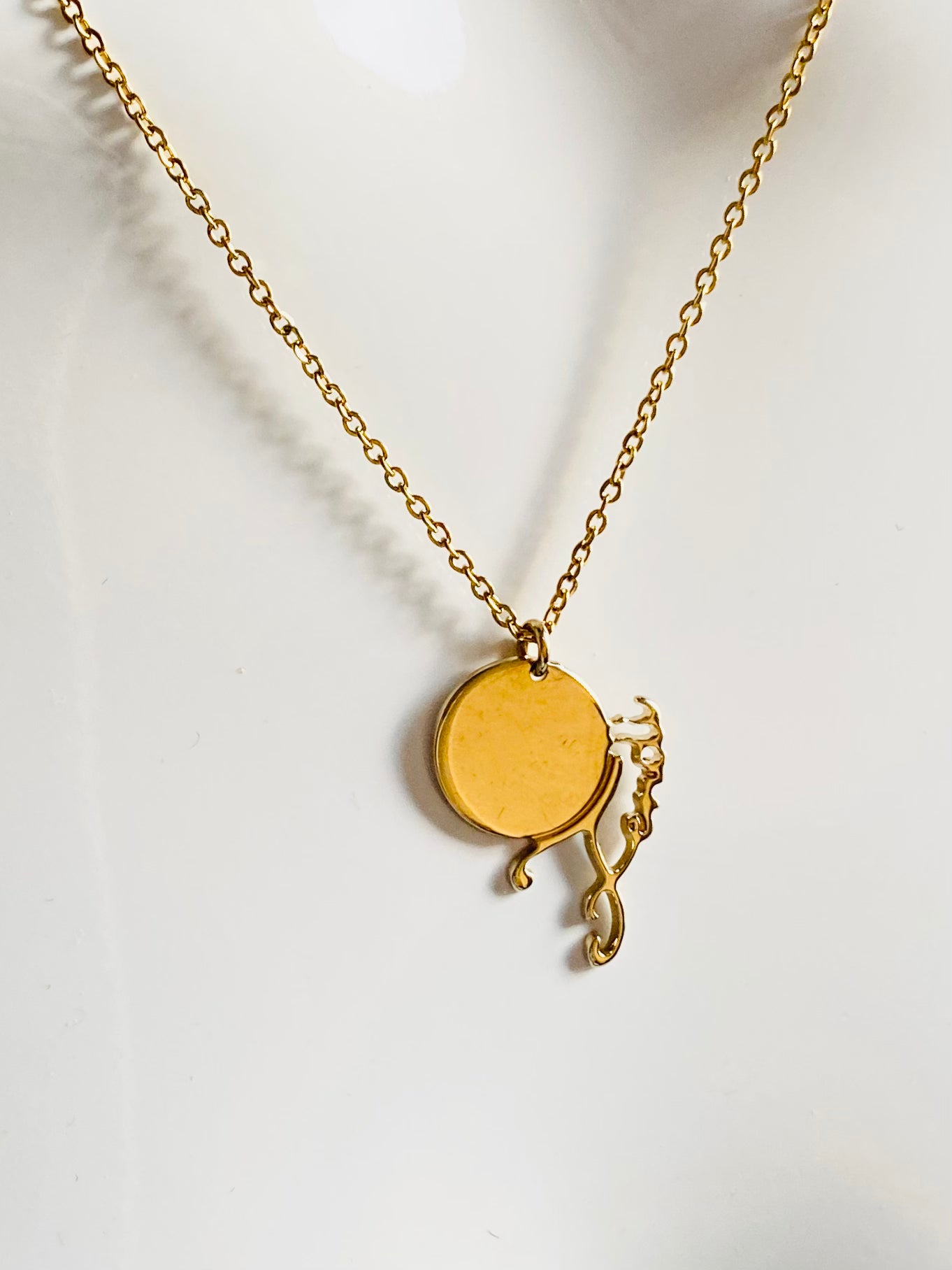 Fendi recycled repurposed reworked necklace jewellery non tarnish anti tarnish chain gold