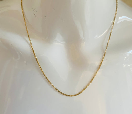 TY extendable gold anti-tarnish chain necklace