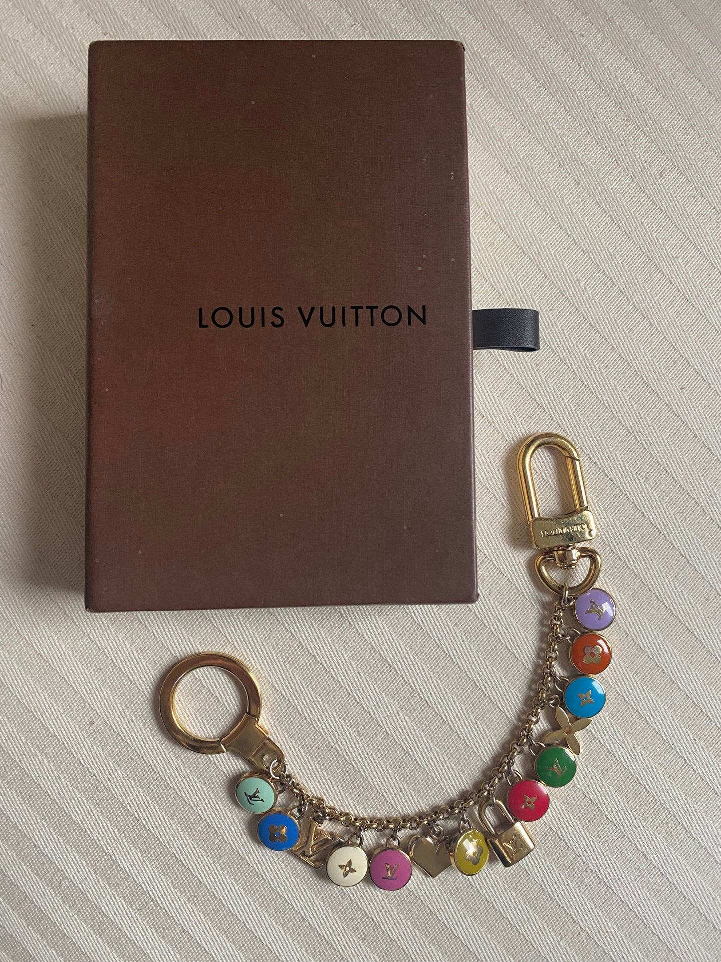 Authentic LOUS VUITTON Pastilles vintage pendant reworked necklace