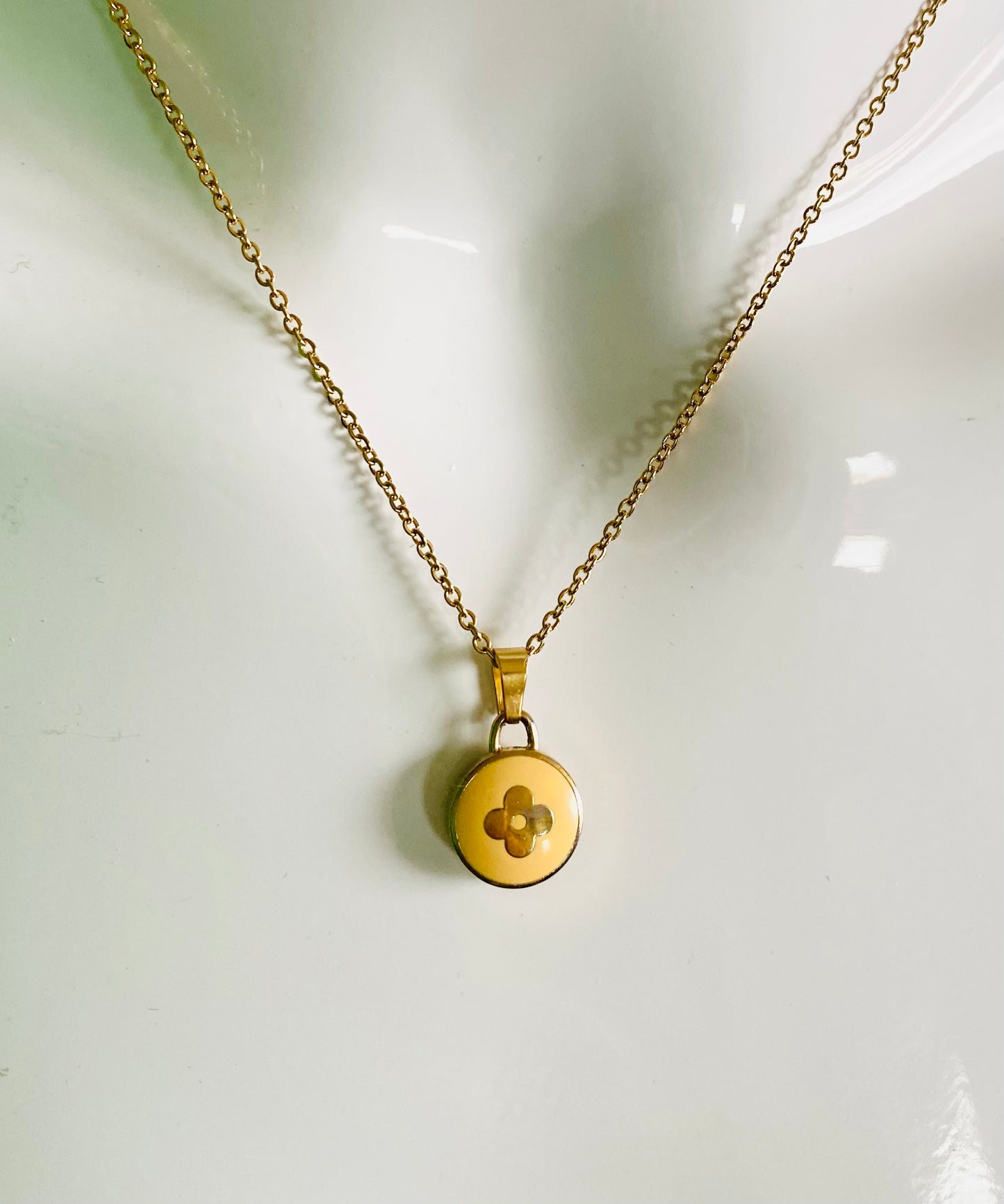 Authentic LOUIS VUITTON pastilles pendant reworked necklace